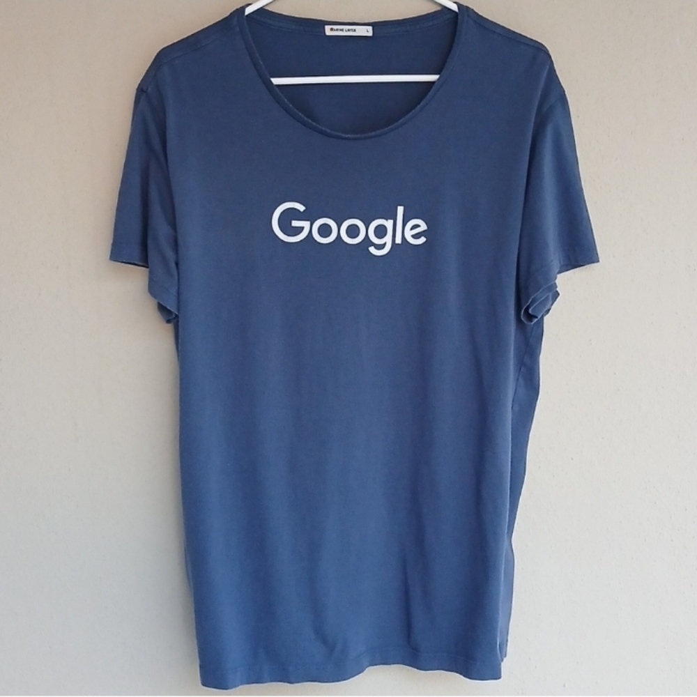 Google Official Merchandise Logo Marine Layer Size Large Cotton Modal T Shirt